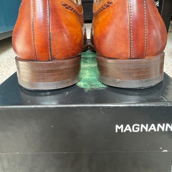 MAGNANNI  “CORDERO” MEDALLION-TOE OXFORD LACE-UPS W/BRAIDED DETAIL main image 9
